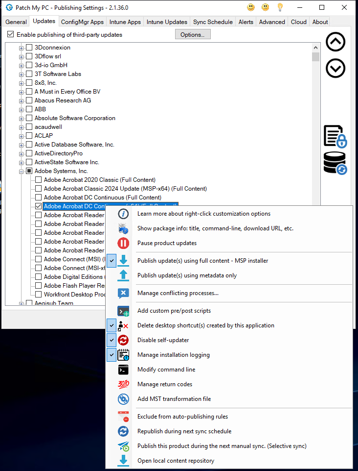 screenshot of Patch My PC